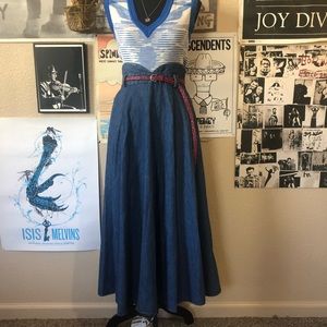 Vintage 80's High Waist Denim Skirt